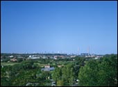 widok na Warszaw z granic miasta