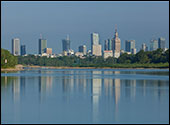 popoudniowy widok Warszawy